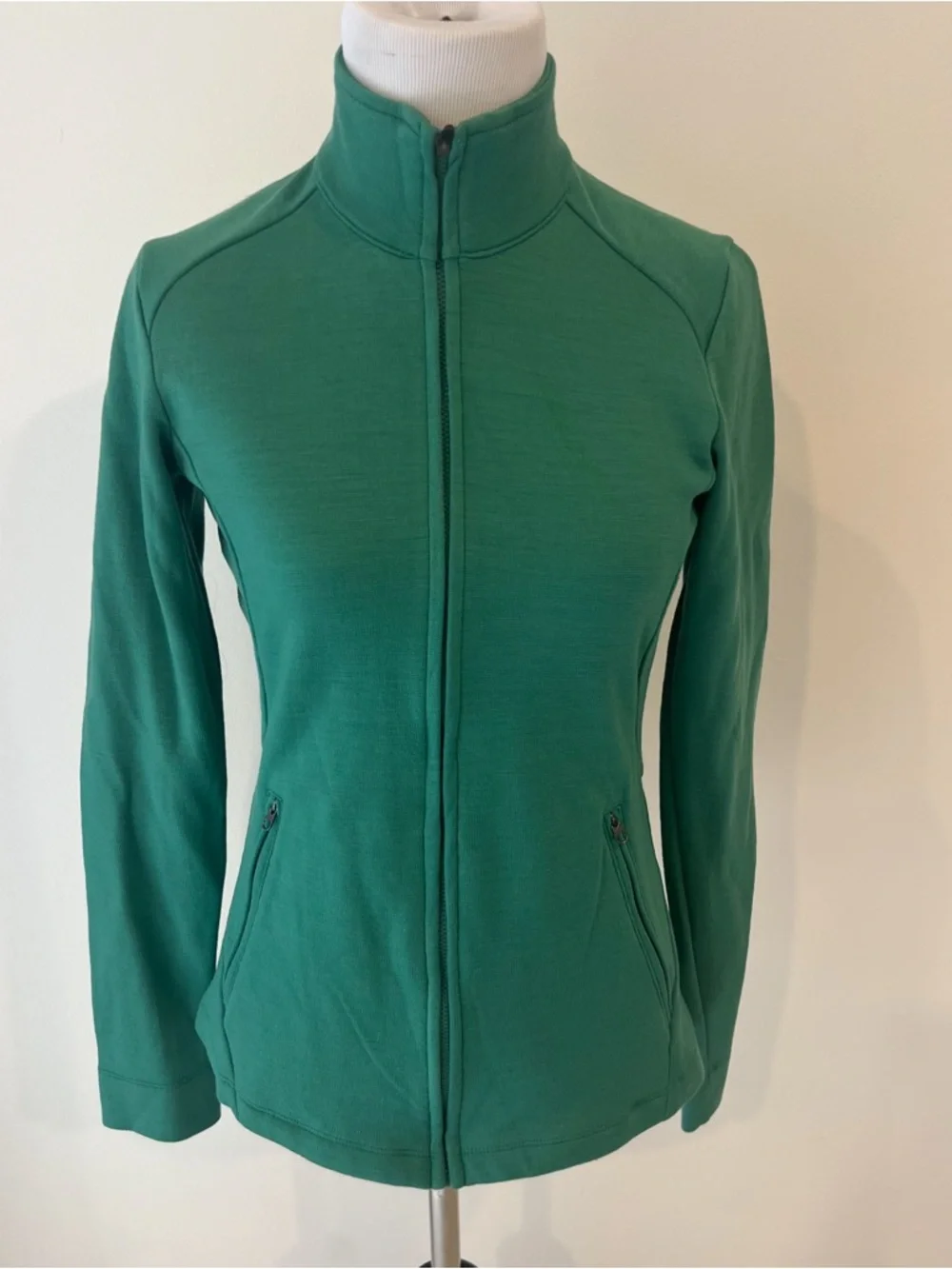 IBEX Green Merino Wool Shak Jacket Full Zip Womens Sz Medium - Picture 1 of 12